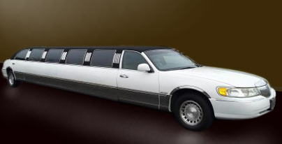 Real Limos, Lincoln Town Car 180 Inch Blanco, auen